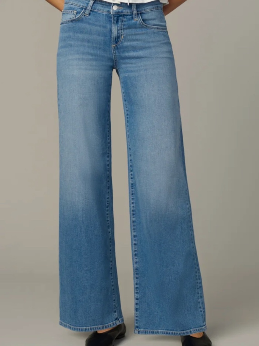Joe's Jeans The Lou Lou I'm Impeccable Color NWT Size 27 Wide Leg Low Rise